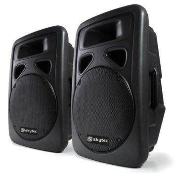 Пара активных колонок Skytec SP1200A PA 30 см Active Box 1200 Вт ABS 170.313/170.312 фото