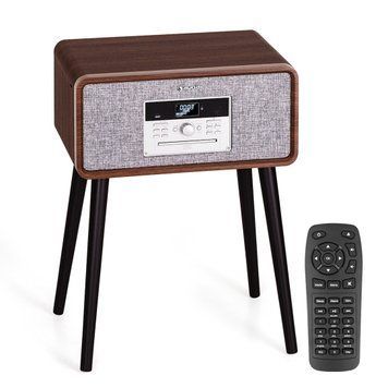 Ретро проигрыватель виниловых пластинок auna Mary Ann 33 ⅓ / 45 / 78 об/мин CD DAB+ FM BT USB 10039052 фото