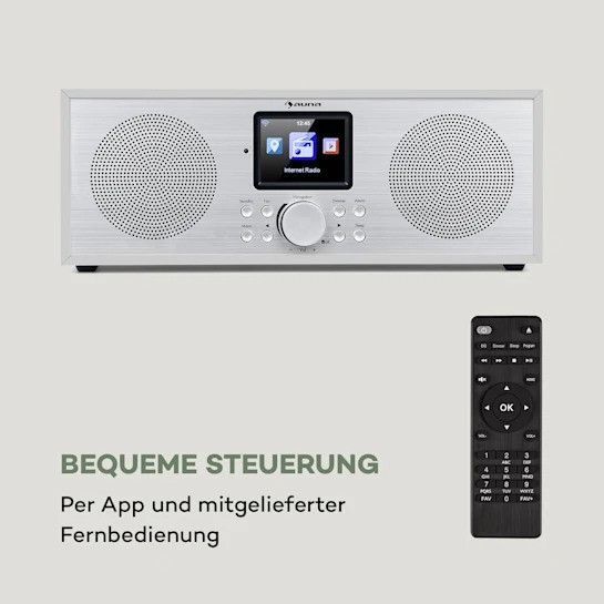 Уценка!!! Інтернет-радіо Auna Silver Star Stereo Internet DAB+/FM-радіо, WiFi, BT, DAB+/FM, білий 10032917 фото