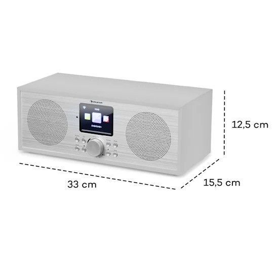 Уценка!!! Інтернет-радіо Auna Silver Star Stereo Internet DAB+/FM-радіо, WiFi, BT, DAB+/FM, білий 10032917 фото