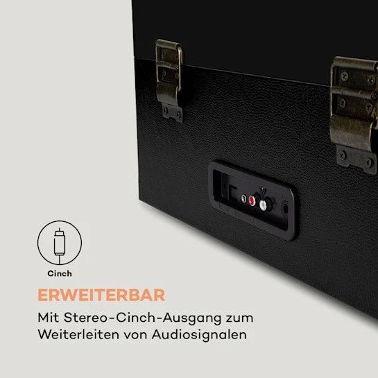 Ретро проигрыватель виниловых пластинок auna Sarah Ann Bluetooth USB 33, 45 и 78 об/мин 10033175 фото
