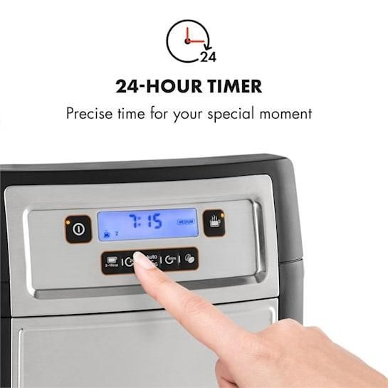 Б/У Кофемашина Klarstein Aromatica II Thermo, кофемолка, 1,25 л, серебристый 10032875 фото