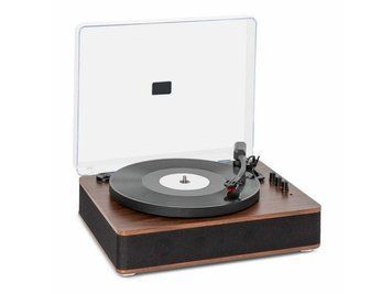 Ретро проигрыватель виниловых пластинок Auna TT-Classic Plus Защита проигрывателя от пыли Функция записи 10038691 фото