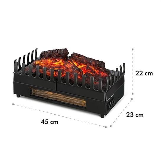 Камін електричний Klarstein Kamini FX, Каминна топка 1000/2000W 2W LED чорний 10031575 фото