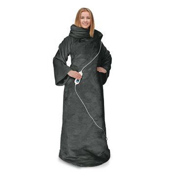 Електрична ковдра з рукавами Slanket Klarstein 120 W 155x180 см Coral Fleece 10045240 фото