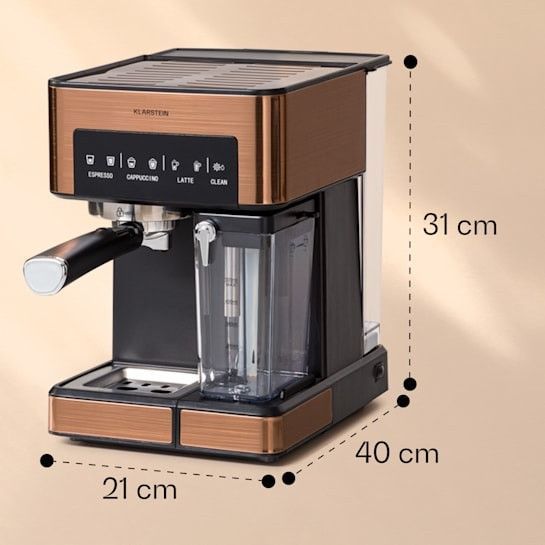 УЦЕНКА!!! Эспрессо-кофемашина Klarstein Arabica Comfort 1350 Вт 20 бар 10041524 фото