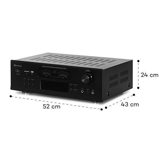 Ресивер Auna AMP 5100 BT Стереопідсилювач 2x120 Вт + 3x50 Вт RMS BT 10034620 фото