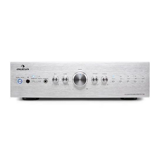 Ресивер Auna CD708 Стереопідсилювач AUX Phono Silver 600W 10008982 фото