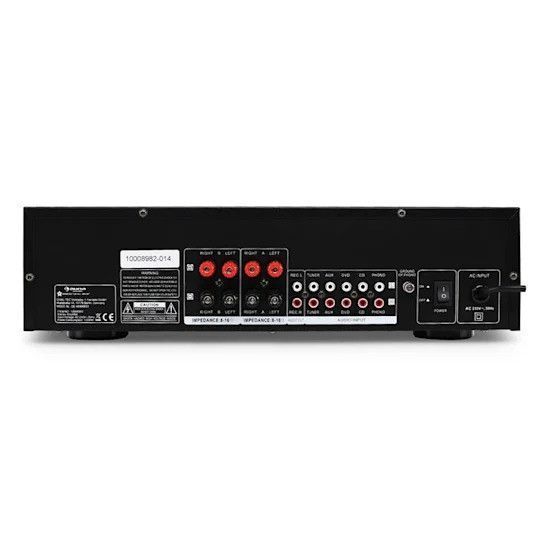 Ресивер Auna CD708 Стереопідсилювач AUX Phono Silver 600W 10008982 фото