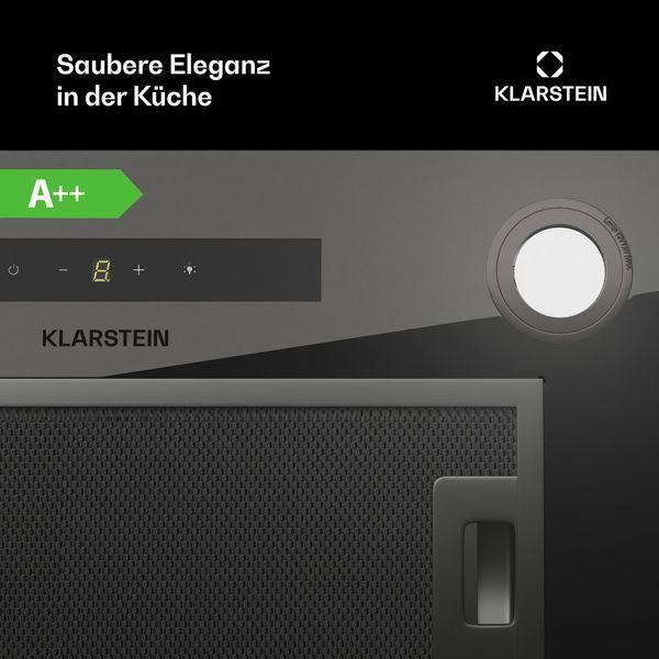 Вытяжка Klarstein Paolo 52 см EEK: A 439 м&sup3;/ч LED touch Германия 10045323 фото