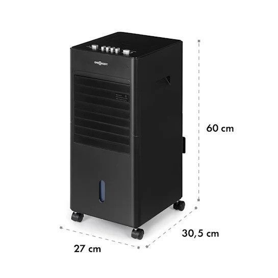 Мобільний кондиціонер повітряоохолоджувач oneConcept Freshboxx 3-в-1 65 Вт ⁇ 360 м3/год 10034630 фото