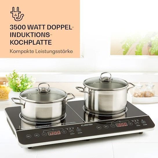 УЦЕНКА!!! Індукційна плита KLARSTEIN VariCook Slim 3500 Вт Таймер 240&deg; C Touch Німеччина 10030684 фото