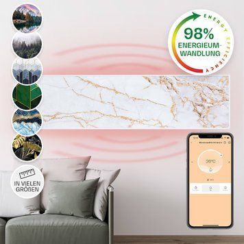 Інфрачервоний нагрівач Klarstein Wonderwall Air Art Smart 350 Вт, настінне встановлення 10035118 фото
