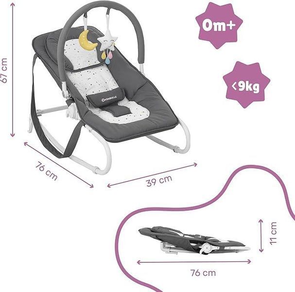 Детское кресло-качалка Badabulle Easy Baby Bouncer 30039 фото