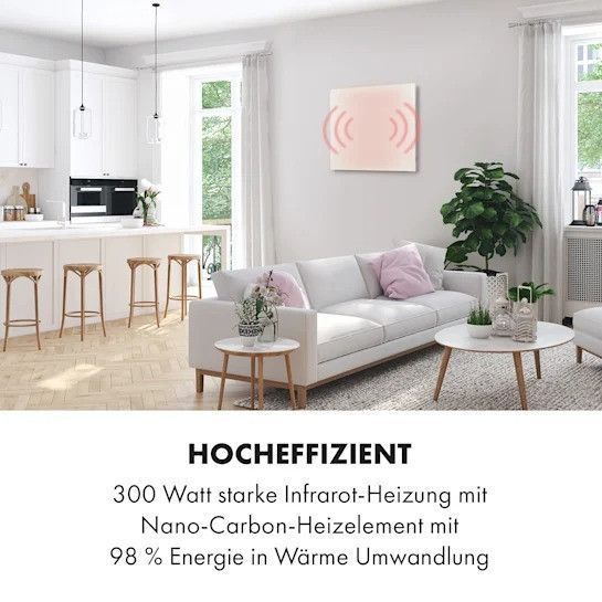 Инфракрасный обогреватель Klarstein Wonderwall Air Infinite 300 60x50см 300Вт 10035168 фото