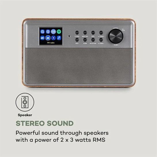 Інтернет-радіо Auna Connect Link Smart Radio IR/DAB +/FM Spotify BT 2,4-дюймовий дисплей 10034923 фото