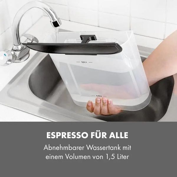 Эспрессо-кофемашина Klarstein Arabica, 15 бар Германия 10033729 фото