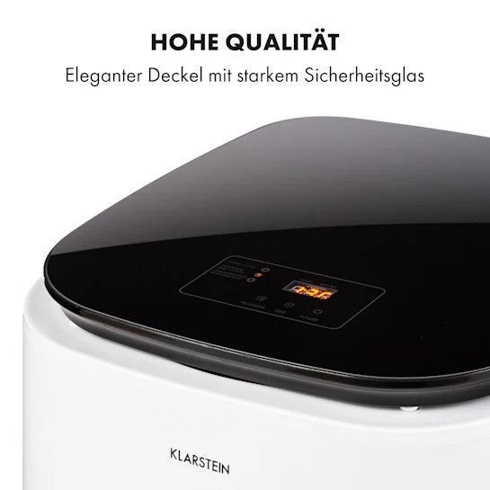 Сушильная машина Klarstein Zap Dry 820W 50л сенсорная панель управления LED дисплей белый / черный 10033626 фото