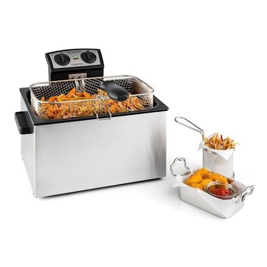 Б/У Фритюрница Klarstein QuickPro XXL 3000 5л 1,5кг 3000Вт таймер нержавеющая сталь Германия 10029073 фото