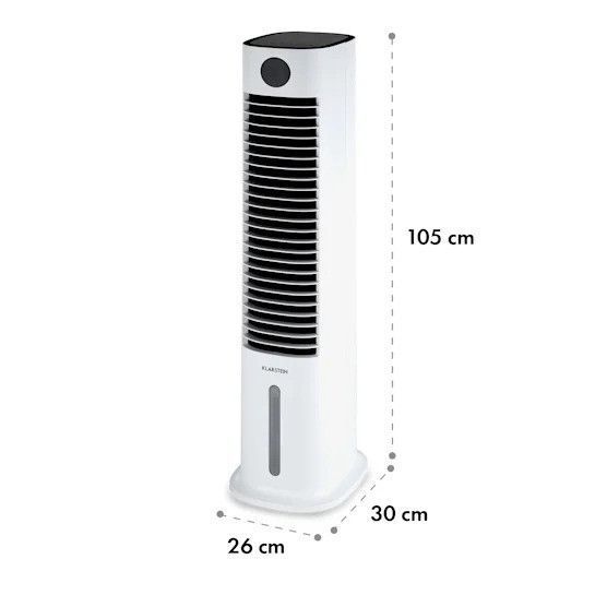 Мобільний кондиціонер для повітряохолодження Klarstein Skytower Grand Smart 80 W 480 м3/год 8 літрів мобільний 10035816 фото