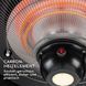 Инфракрасный Обогреватель Blumfeldt Venice Heat 800/1000/1800Вт с дистанционным управлением черный 10032517 фото 3