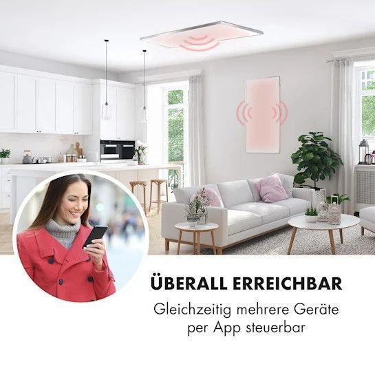 Б/У Економний Інфрачервоний нагрівач Klarstein Wonderwall Smart 60x120 см керування застосунком 720 Вт 10032781 фото