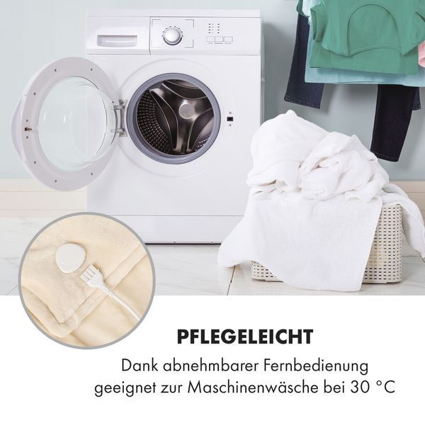 Електрична ковдра з рукавами Slanket Klarstein 120 W 155x180 см Coral Fleece 10035504 фото