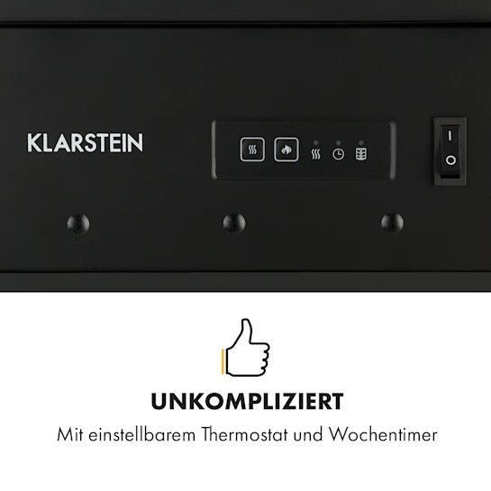 УЦЕНКА!!! Камін електричний Klarstein Bormio S 950/1900W термостат тижневий таймер Німеччина 10034249 фото