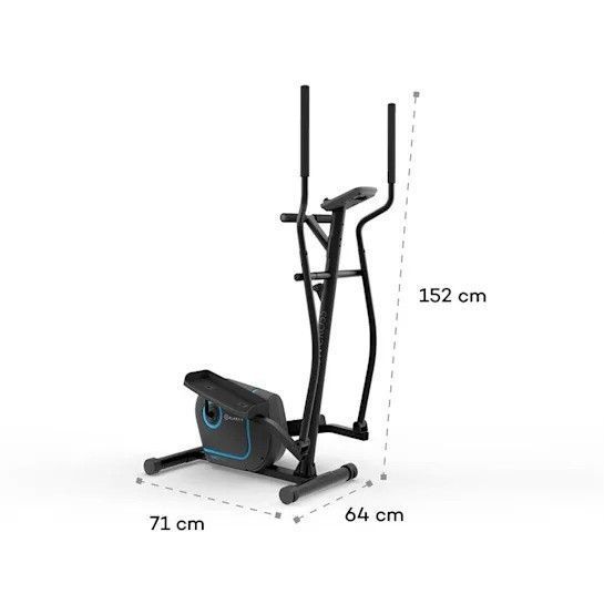 Орбитрек кросс-тренажер Klarfit Myon 12 кг с маховиком SilentBelt System черный 10032971 фото