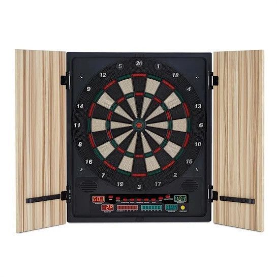 УЦЕНКА!!! Дартс Klarfit Dartmaster 180 мішень для дартс з м'якими дверцятами бежевого кольору 10030462 фото