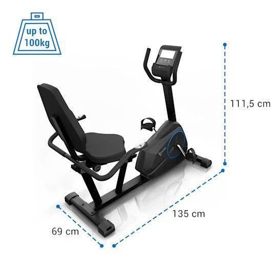 Велотренажер Capital Sports Evo Air Pro 12кг маховик PulseControl черный 10032726 фото