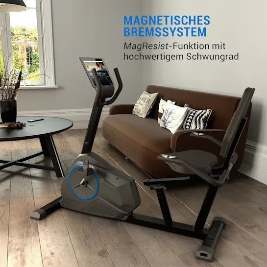 Велотренажер Capital Sports Evo Air Pro 12кг маховик PulseControl черный 10032726 фото