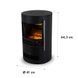 Камін електричний Klarstein Brixen 900/1800W InstaFire термостат чорний Німеччина 10032891 фото 6