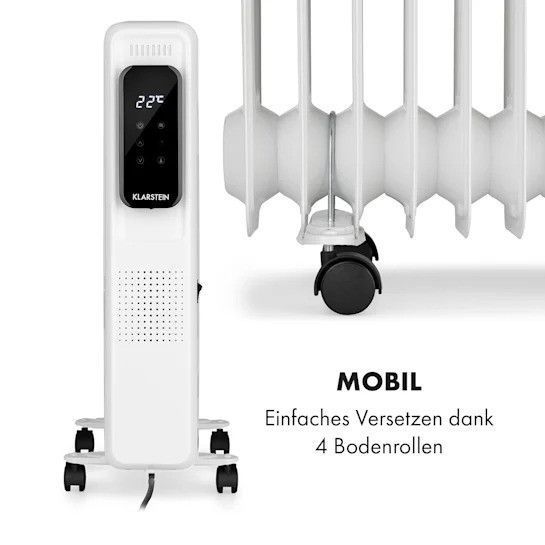 Цифровий оливний нагрівач Klarstein Thermaxx Elevate Smart 2720 Вт, 7-35 &deg;C 24-годинний таймер 10035276 фото