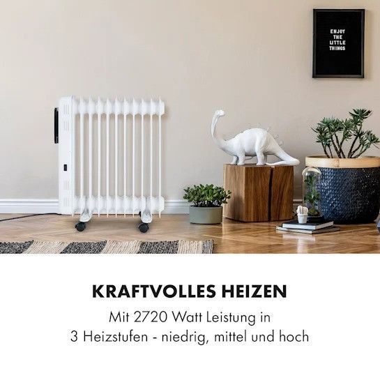 Цифровий оливний нагрівач Klarstein Thermaxx Elevate Smart 2720 Вт, 7-35 &deg;C 24-годинний таймер 10035276 фото