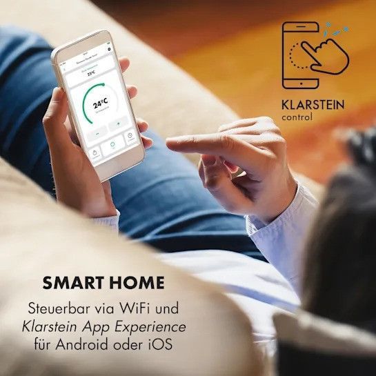 Цифровий оливний нагрівач Klarstein Thermaxx Elevate Smart 2720 Вт, 7-35 &deg;C 24-годинний таймер 10035276 фото