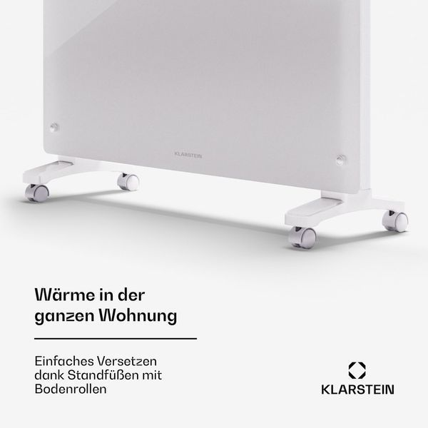 УЦЕНКА!!! Электрокамин, Конвекционный обогреватель Klarstein Bornholm Smart 1500 1500Вт WiFi LED IP24 10045429 фото