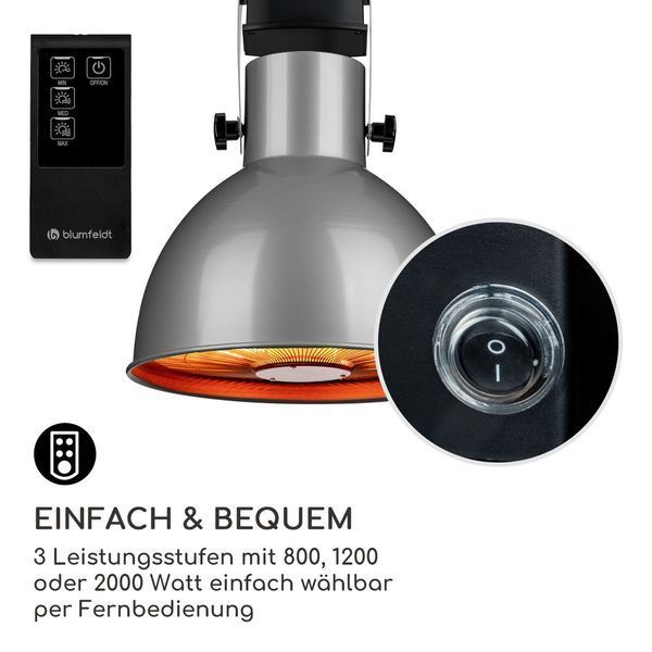 УЦЕНКА!!! Инфракрасная люстра обогреватель Blumfeldt Heatbell Ceiling Smart 10038418 фото