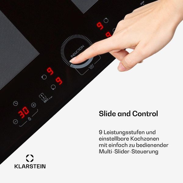 УЦЕНКА!!! Індукційна плита KLARSTEIN Delicatessa 60 Prime 4 зони 7000 Вт таймер Німеччина 10033021 фото