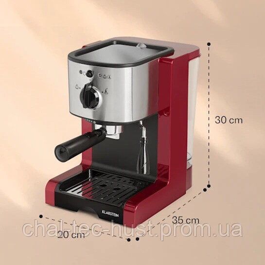 SALE Б/К Кавомашина Klarstein Passionata Rossa 20 барів 10031703 фото