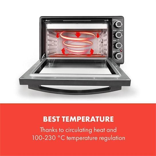 УЦЕНКА!!! Мінідуховка Klarstein Masterchef 45 л 2000 Вт 100-230 &deg;C таймер Німеччина 10034496 фото