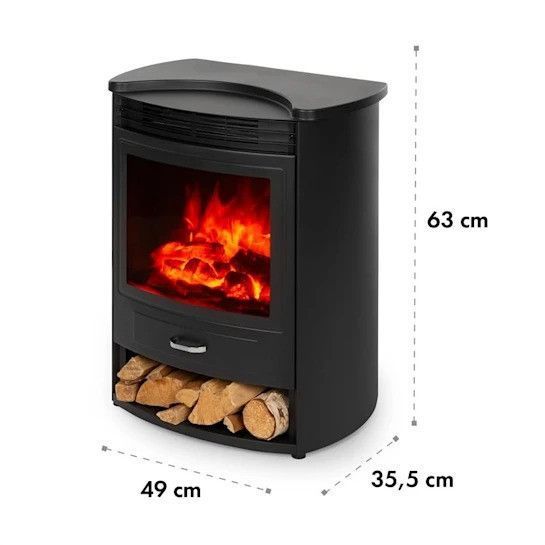 Камін електричний Klarstein Bormio S 950/1900W термостат тижневий таймер Німеччина 10034249 фото