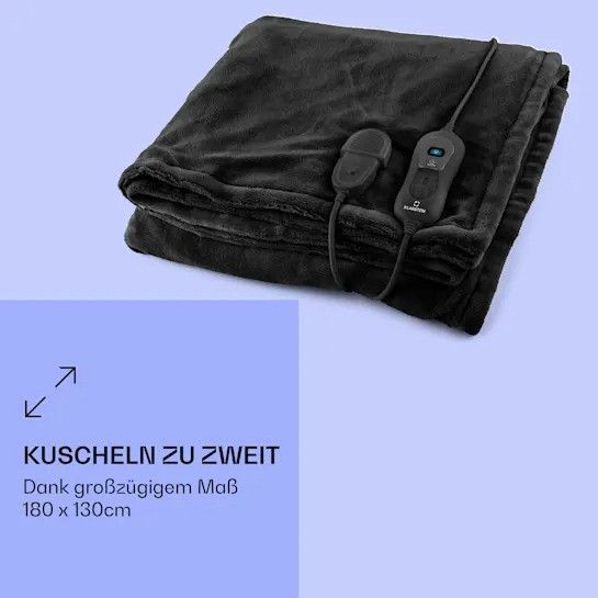Б/У Електрична ковдра Klarstein Watson XL 120 Вт 3 рівні температури 180 x 130 см панель керування 10031658 фото