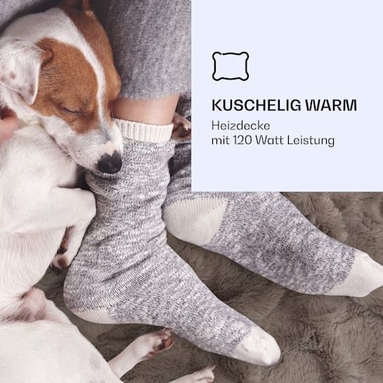 Електрична ковдра Klarstein Watson Comfort & Style 120W 180x130 см штучне хутро 10033007 фото