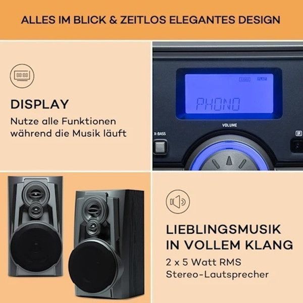 Музыкальный центр, Стереосистема Auna 388 Franklin DAB+, Германия 10040361 фото