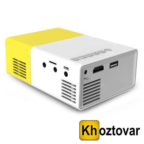 Проєктор портативний із динаміком LED Projector YG300 20034 фото