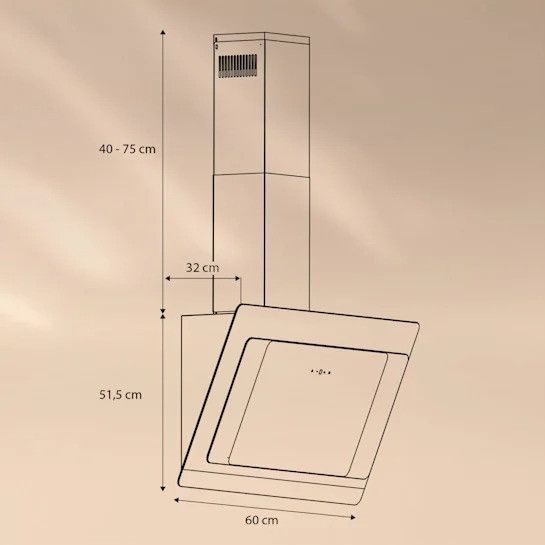 Вытяжка Klarstein Aurora Eco 60, 550 м&sup3;/ч 60 см, EEC A+ ГЕРМАНИЯ 10039928 фото