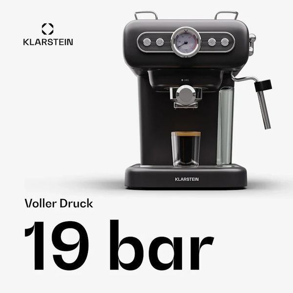 БУ!!! Еспресо-кавоварка Klarstein Espressionata Evo 950 Вт 19 барів 1,2 л 10045424 фото