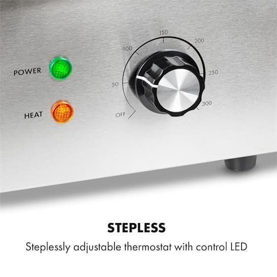 Б/У Електрогриль Klarstein Grillmeile 3000GR 3000 Вт плита для гриля 54,5х35 см гладка 10034447 фото