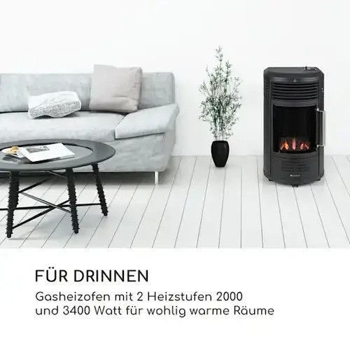 Б/У Газовий нагрівач Blumfeldt Andora Deluxe нагрівач камінний до 3.4 кВт Німеччина 10035406 фото
